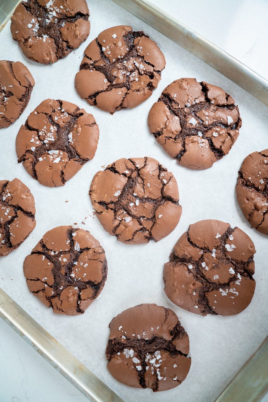 Salted Brownie Cookies (The Best!) - Tutti Dolci Baking Recipes