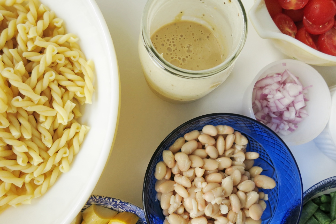 Tahini Pasta Salad