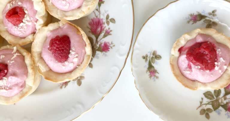 Raspberry White Chocolate Tarts