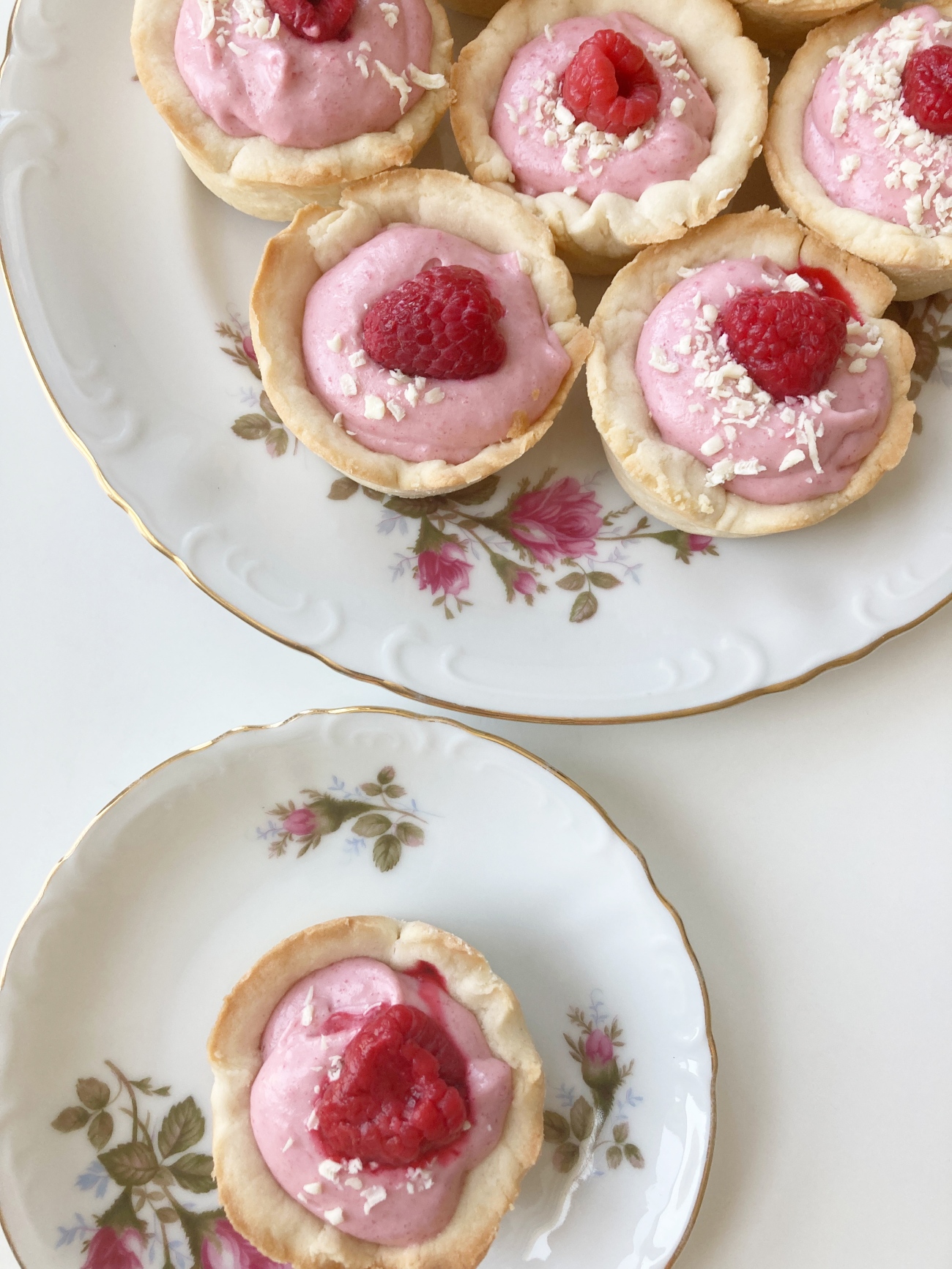 Raspberry White Chocolate Tarts