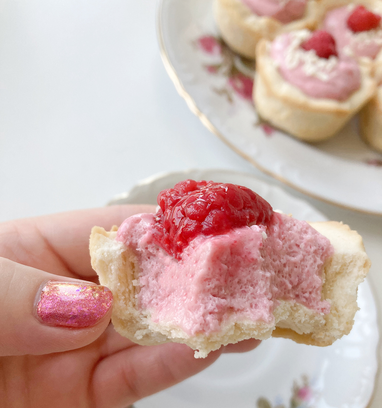 Raspberry White Chocolate Tarts