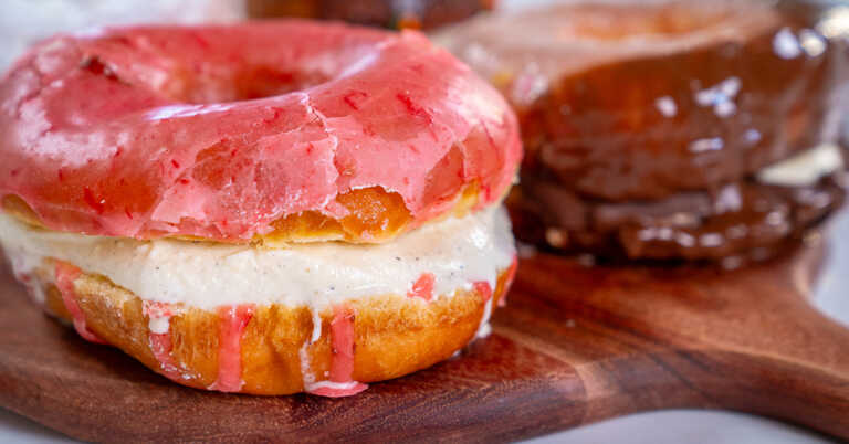 Donut Ice Cream Sandwiches