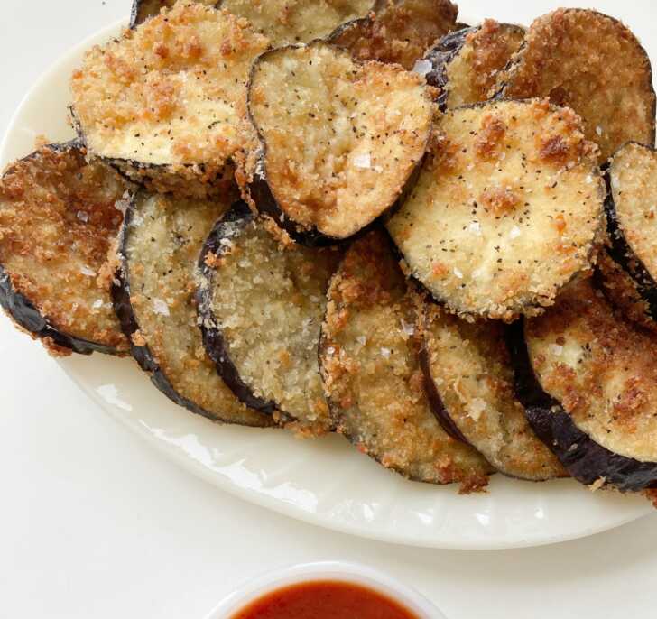 Extra Crispy Fried Eggplant 12 Tomatoes