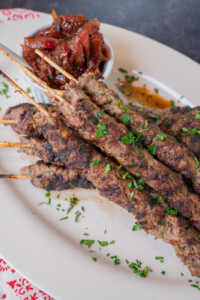 Grilled Lamb Koftas With Onion Relish | 12 Tomatoes