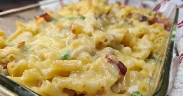 Chicken Carbonara Pasta Bake
