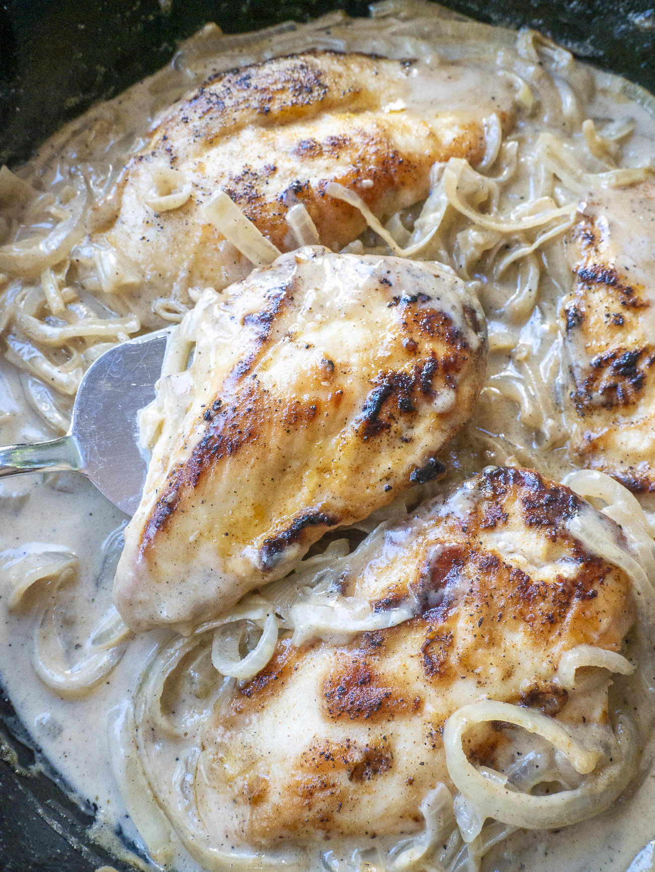 Smothered Chicken with Onion Gravy