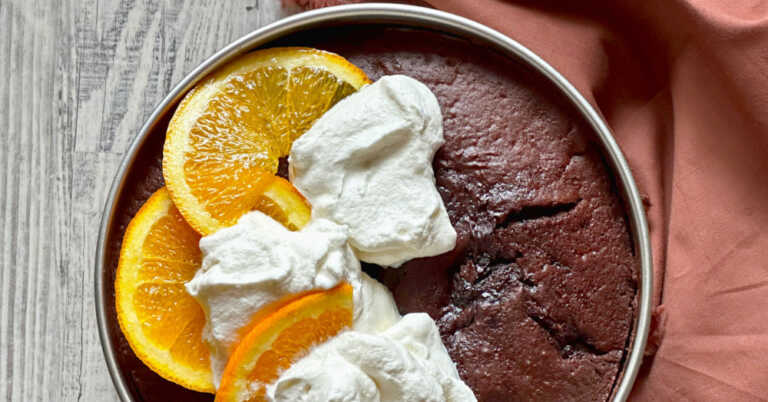 Self-Saucing Orange Chocolate Pudding