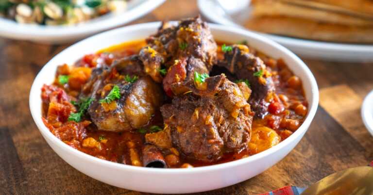 Lamb Stew with Spiced Chickpeas