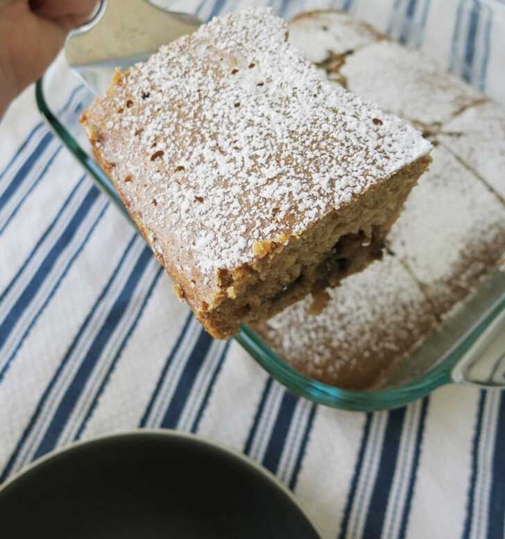 Golden Chocolate Chip Snackin’ Cake 12 Tomatoes