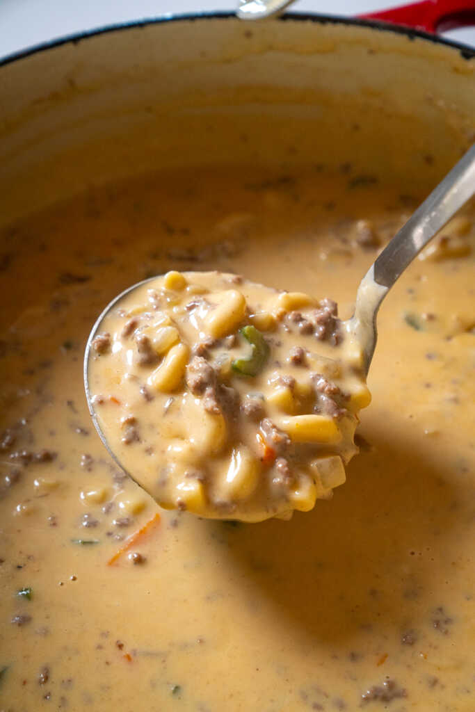 Cheeseburger Macaroni Soup | 12 Tomatoes