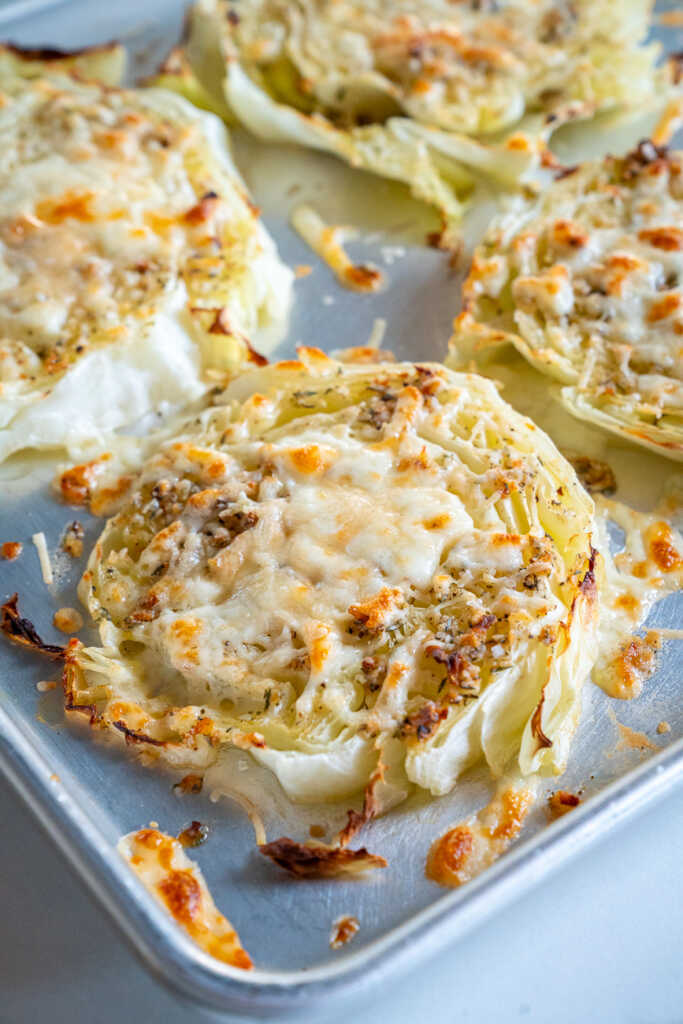 Cheesy Baked Cabbage Steaks | 12 Tomatoes