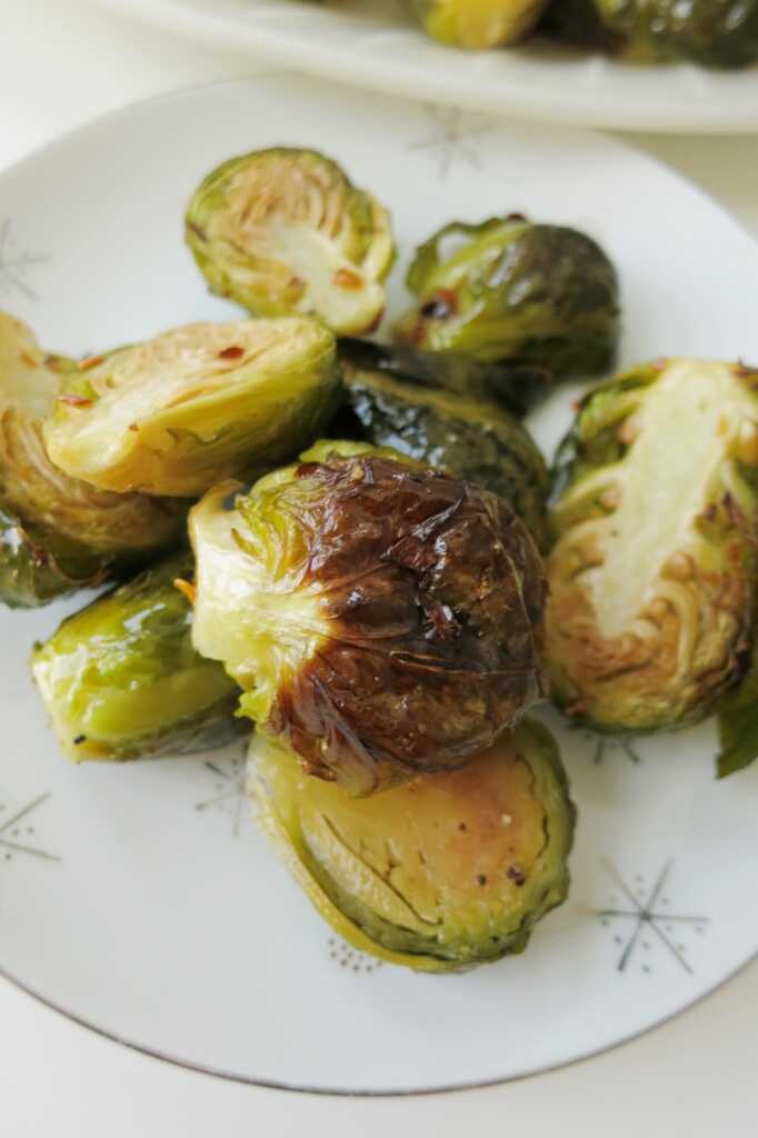 Maple Chili Roasted Brussels Sprouts 12 Tomatoes