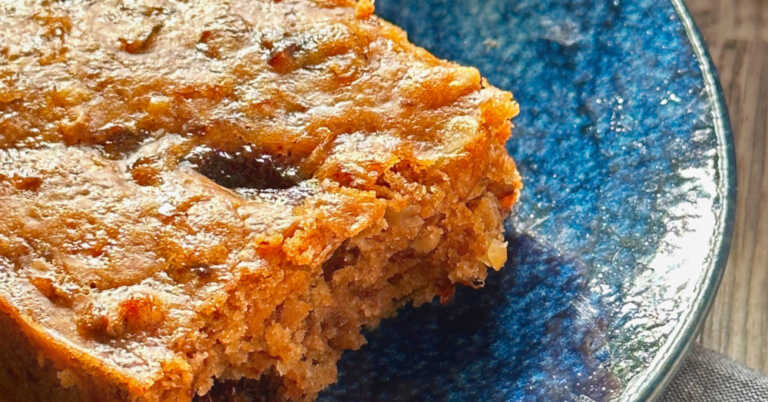 Eggless Milkless Prune Nut Cake
