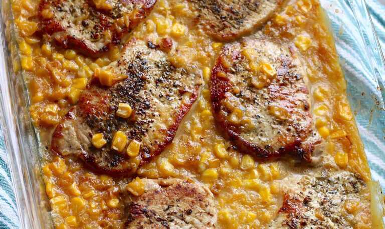 Creamed Corn Pork Chops