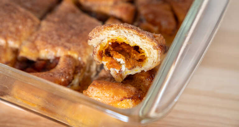 Pumpkin Crescent Roll Dumplings