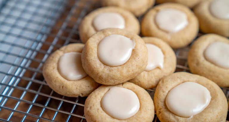 Maple Thumbprint Cookies