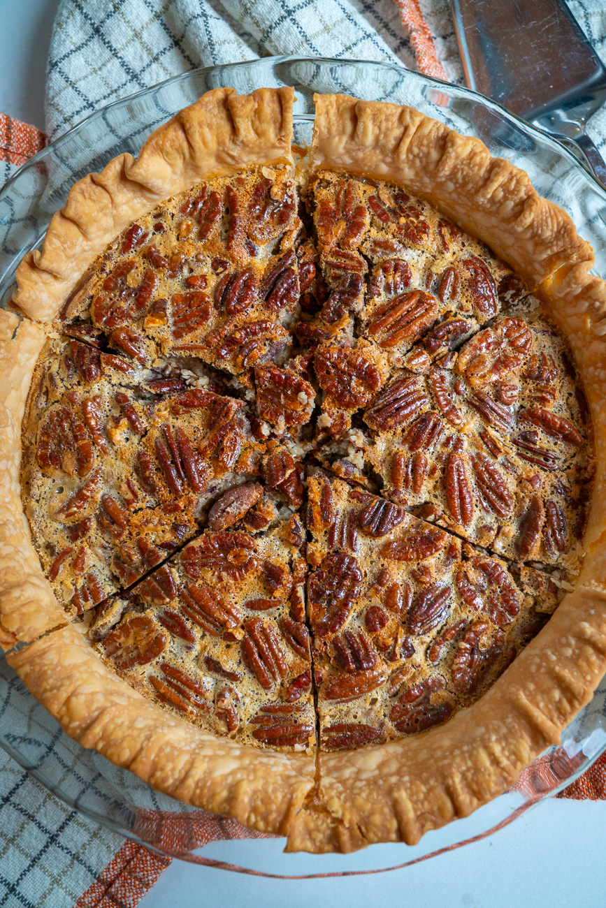 Condensed Milk Pecan Pie Vertical 2