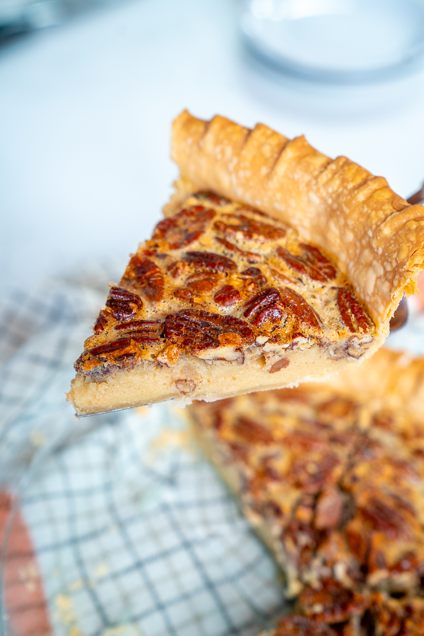 Condensed Milk Pecan Pie Vertical 8