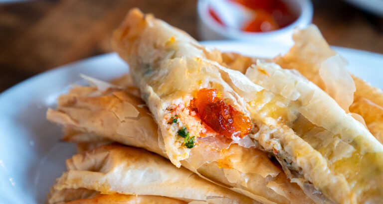 Crispy Phyllo Prawn Cigars (Birouat)