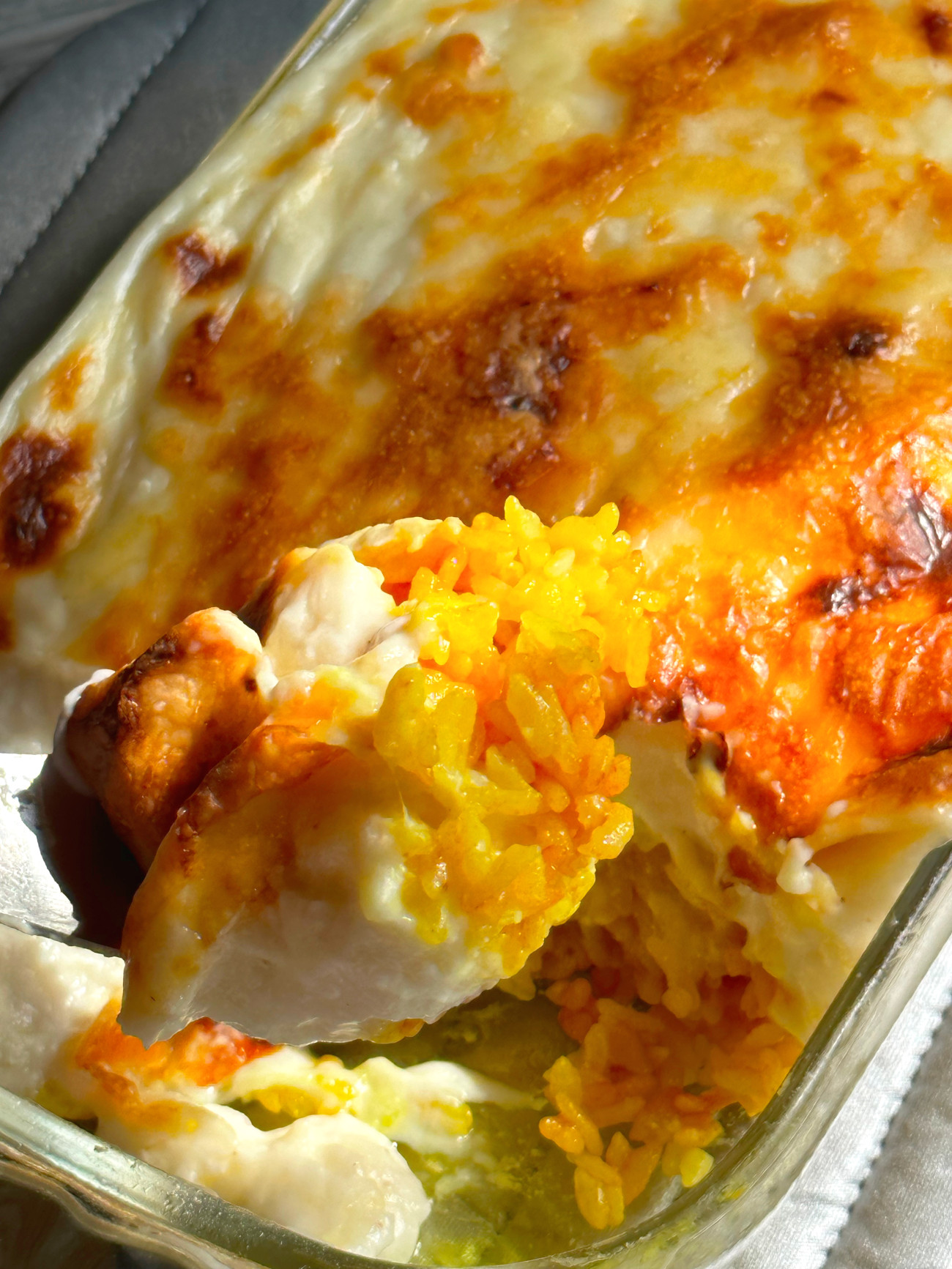 Cheese baked rice sale