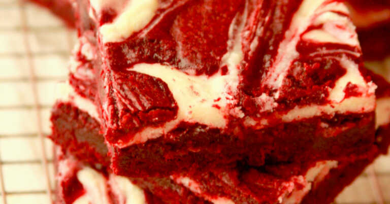 Red Velvet Cheesecake Brownies