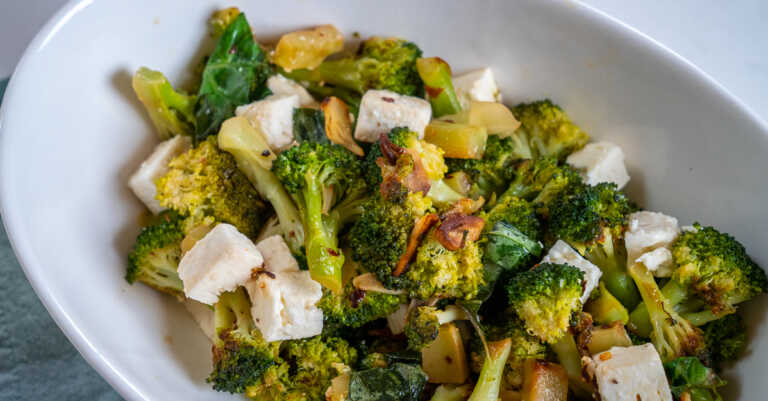 Charred Broccoli and Feta