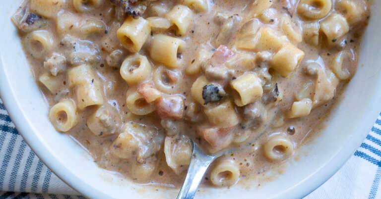 Italian Sausage Parmesan Soup