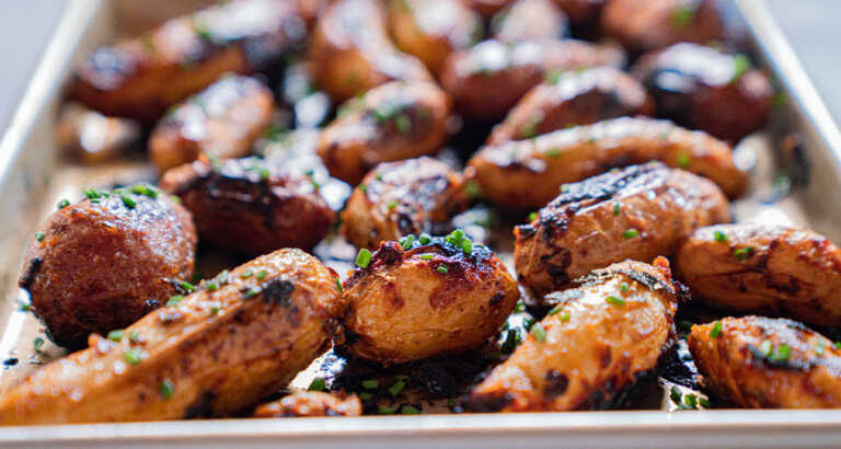 Honey Mustard Roasted Potatoes