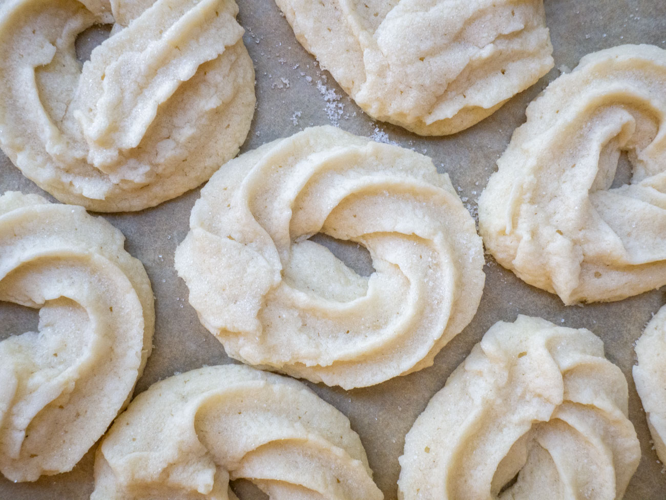 This butter cookie recipe tastes just like the Danish cookies in