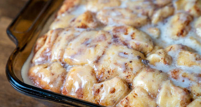 Overnight Cinnamon Roll Casserole