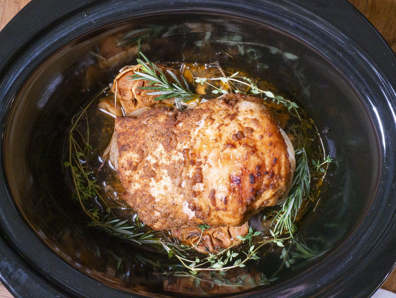 Slow Cooker Turkey Breast (Bone-In) - Plain Chicken