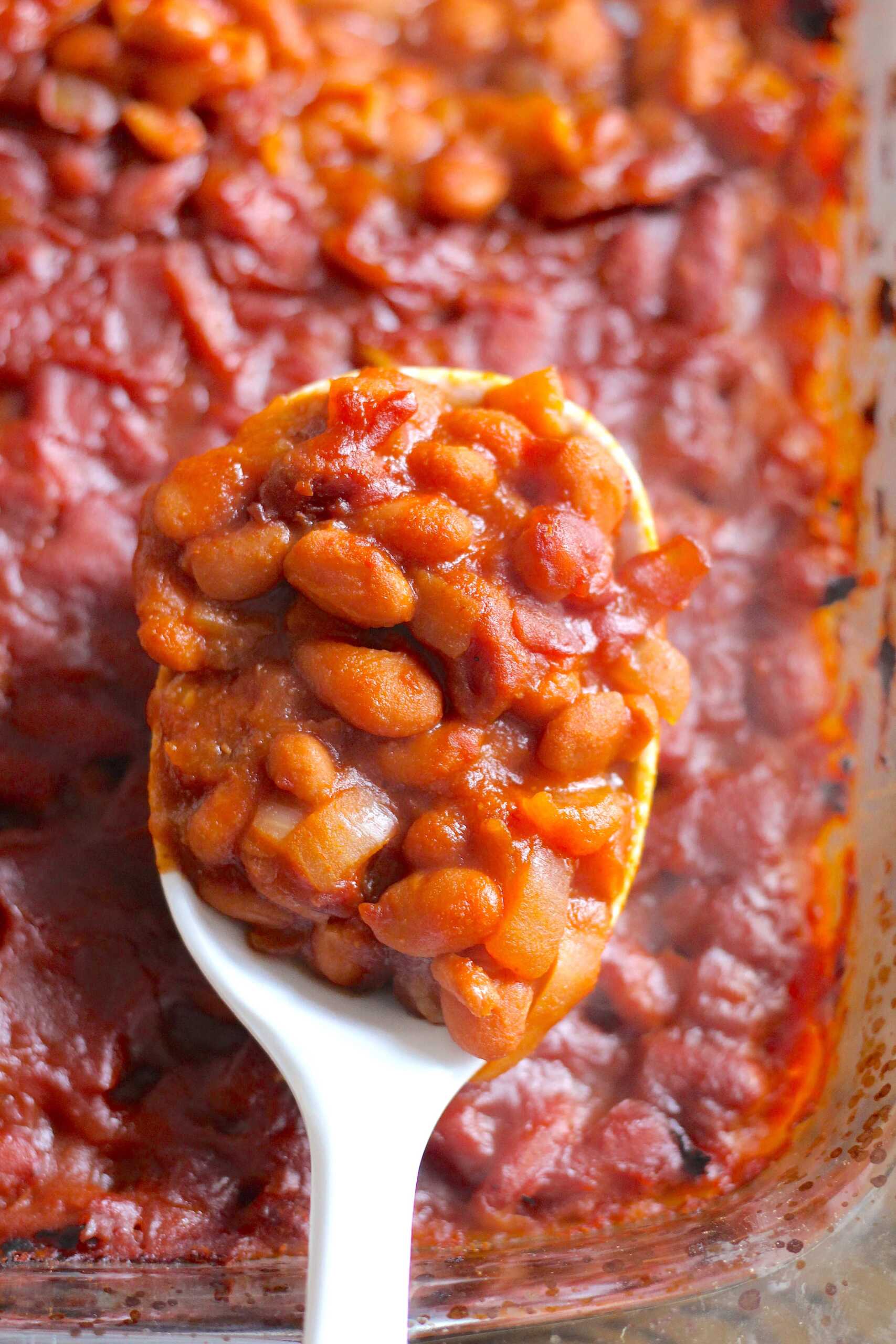 Apple Cider Baked Beans 5-min