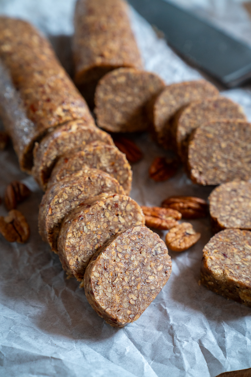 Nana's 3-Ingredient Pecan Log - Southern Bite