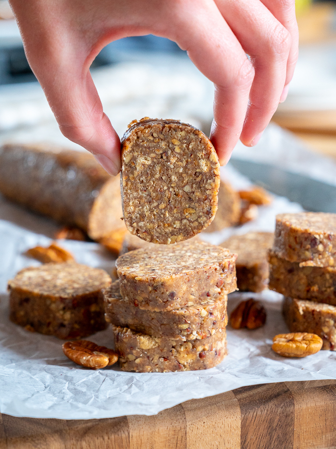 Nana's 3-Ingredient Pecan Log - Southern Bite