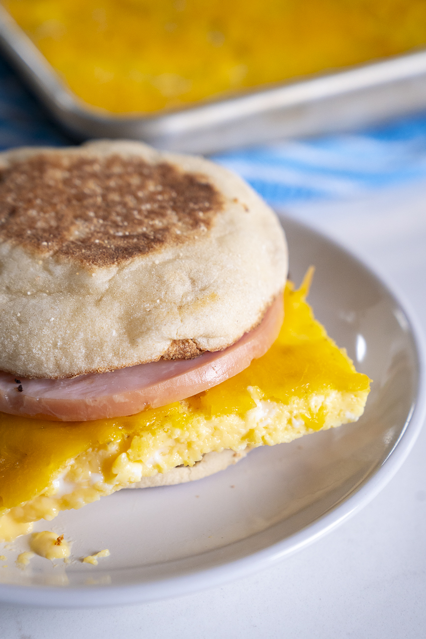 Sheet Pan Breakfast Egg Sandwich with Organic Valley