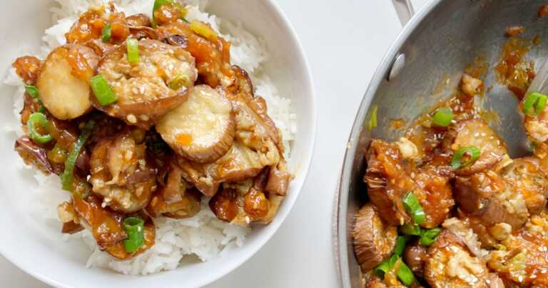 Glazed Gochujang Eggplant