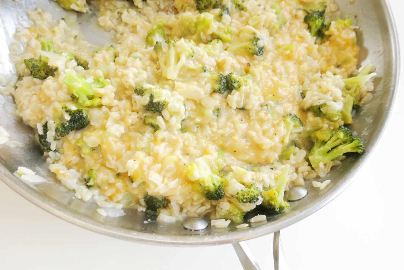 Cheesy Broccoli Brown Rice