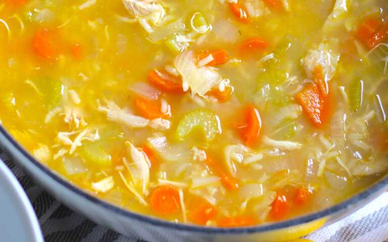 Lemon Pepper Chicken Soup