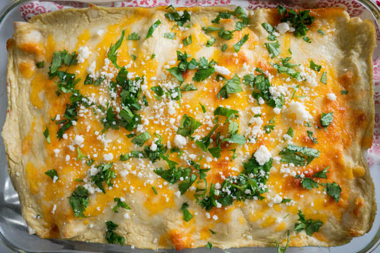 Green Chile & Potato Enchiladas