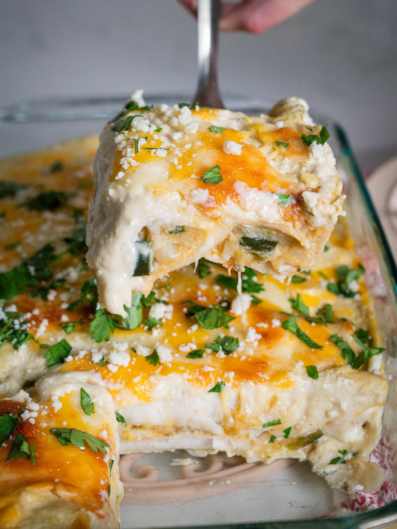 Green chile Potato Enchiladas Vert-19