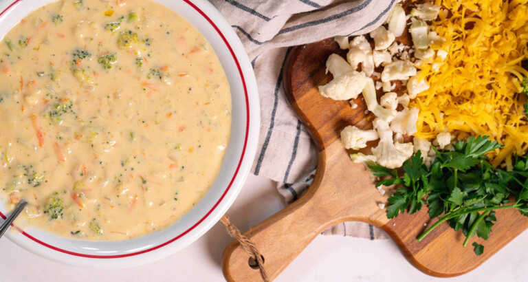 Broccoli Cauliflower Cheese Soup