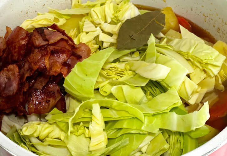 Irish Bacon Cabbage And Potato Soup 12 Tomatoes