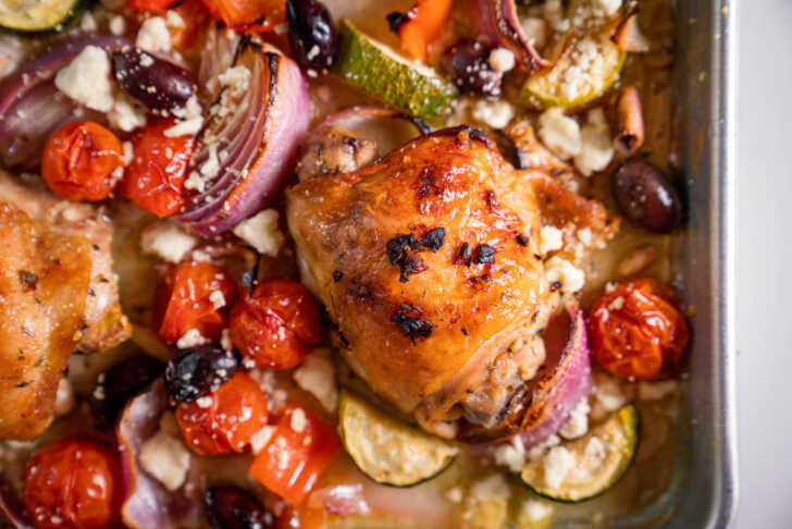 Greek Chicken Sheet Pan Dinner | 12 Tomatoes