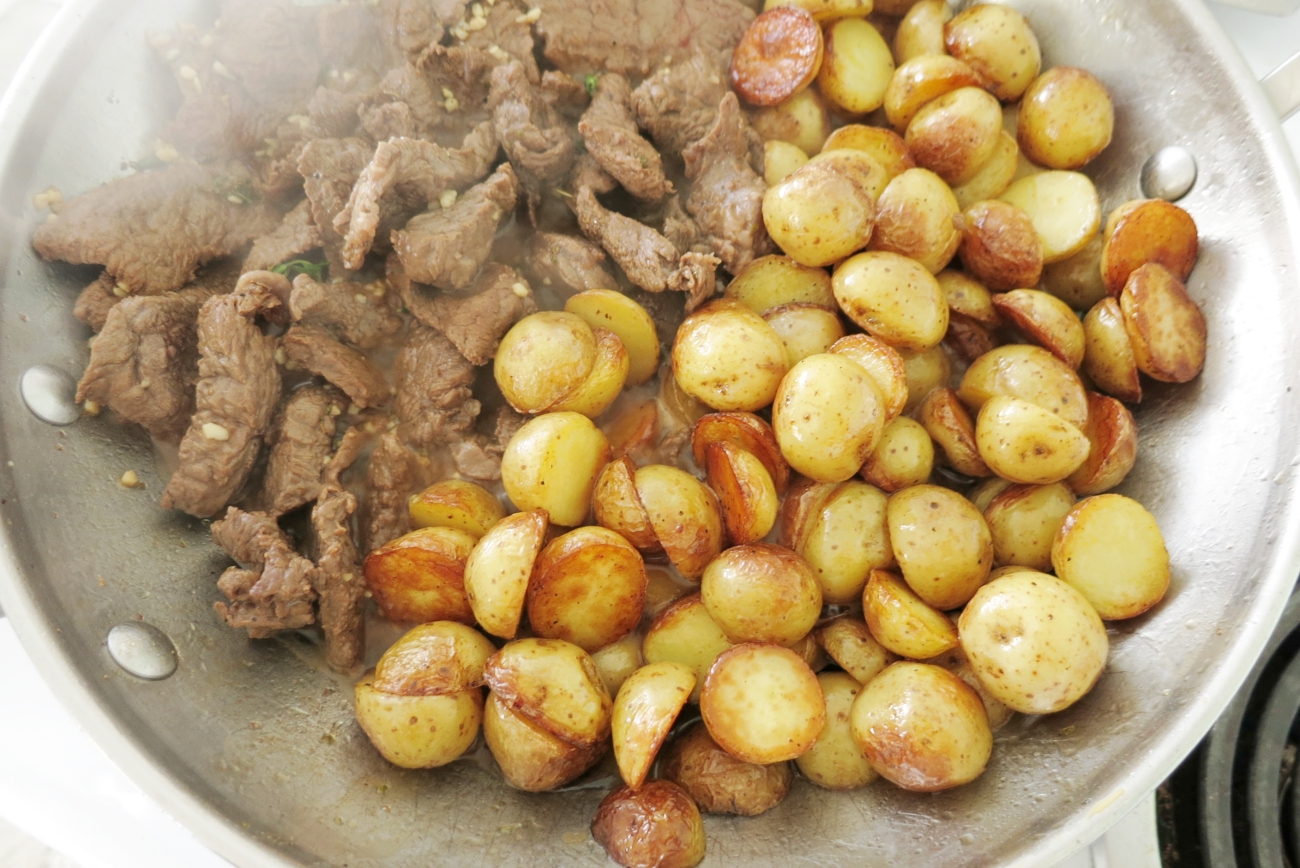 One-pan Garlic Butter Steak and Potatoes