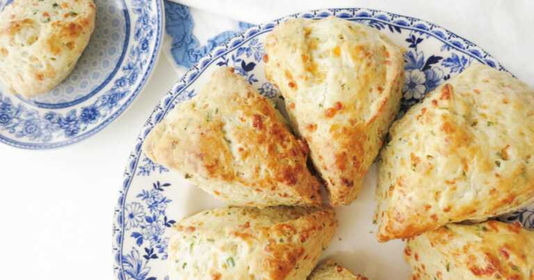 Cheddar and Chive Scones