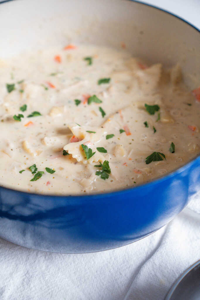 Creamy Chicken Alfredo Soup | 12 Tomatoes