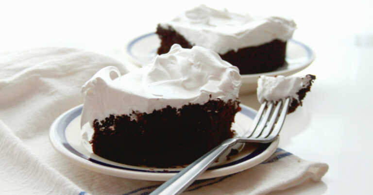 Heaven and Hell Sheet Cake