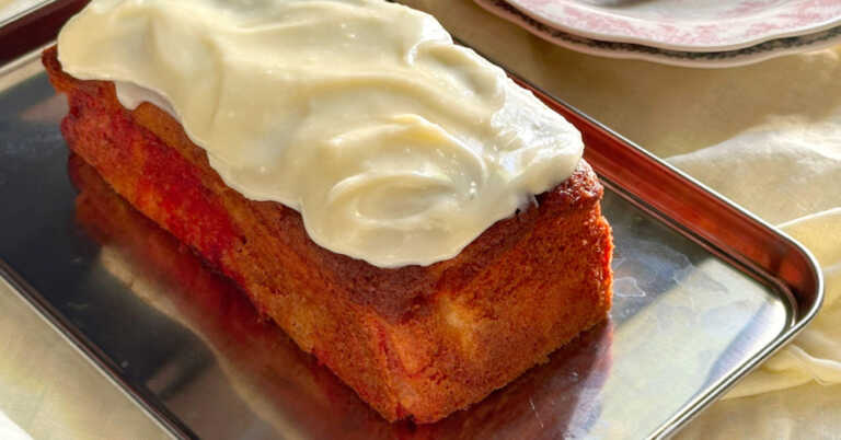 Strawberry Cream Cheese Loaf Cake