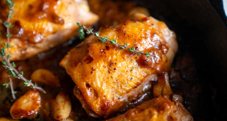 Baked Roasted Garlic Chicken