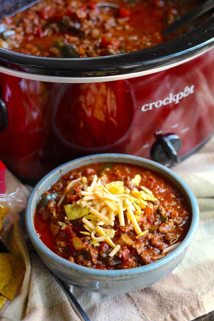 Slow Cooker No-Bean Chili | 12 Tomatoes